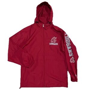 Champion Men's Washington State Cougars Small Full Zip‎ Windbreaker Jacket